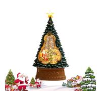 Santa Snow Globe Lantern | 6-Hour Timer Tree Shape,Christmas Table Lighted Snow Globe,for Friends Teens Adults Men Women Mantel Dining Room Living Room Windowsill