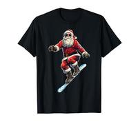 Santa Snowboarding Santa's Snowboard Adventure Christmas T-Shirt