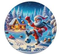 Santa Soccer 1000 Piece Jigsaw Puzzle For Adults Challenging Game Stress Relief Puzzle Exercise The Memory of The Brain for Adults And Kids, Age 12 Years Up 1000pcs (67.5x67.5cm)