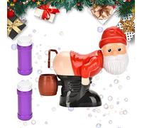 Santa Soplador de Burbujas | Máquina Automática de Burbujas | Travieso con Luces y Música para Decoración de Navidad Interior Exterior