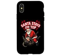 Santa Stays on Top - Holiday Pressure Mindset Case for iPhone X/XS