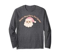 Santa Stop Here I’m Queer LGBTQ Holiday Festive Long Sleeve T-Shirt