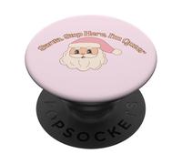 Santa Stop Here I’m Queer LGBTQ Holiday Festive PopSockets Adhesive PopGrip