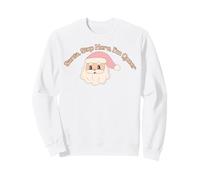 Santa Stop Here I’m Queer LGBTQ Holiday Festive Sweatshirt