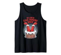 Santa Stuck in Chimney Funny Christmas Humor Tank Top