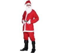 Budget Santa Costume Fancy Dress Christmas Party Adult Size Mens Outfit Medium - santa costume dress mens suit fancy christmas outfit claus xmas
