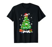 Santa Sun Conure Christmas Tree Colorful Lights Bird Lover T-Shirt