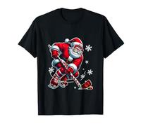 Santa Sunglasses Costume Six Seven Xmas Ice Hockey Player T-Shirt