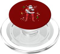 Santa Sunglasses Playing Guitar Christmas Instrumentalist PopSockets PopGrip for MagSafe