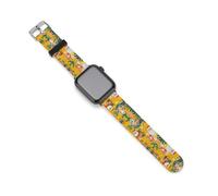 Santa Surf Funny Silicone Watch Band | Soft Replacement Wrist Bands Compatible with iWatch 38mm 40mm 42mm 44mm