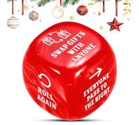 Santa Swap Gift Exchange Dice, White Elephant Gift Exchange Game, Christmas Stocking Stuffers for Adult Women Men, Secret Santa Gifts for Coworker, Most Popular Gifts 2025 for Women Men