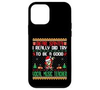 Santa Try to Be a Good Vocal Music Teacher - Funny Christmas Case for iPhone 12 mini