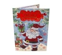 Santa With Gift Design For a Special Son's 1st Christmas Card