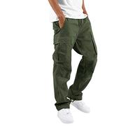 Santa Work Utility & Safety Trousers - Men's Elasticated Waist Cargo Pants, White & Khaki