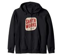 Santa Works One Day Speech Costume Zip Hoodie