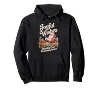 Santa Workshop Joyful Wishes Holiday Cheer Christmas Pullover Hoodie
