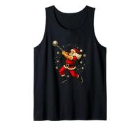 Santa Wrecking Ball Christmas Gym Fitness Humor Tank Top