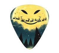 Santa-Xmas-Hats-Pumpkins 12 Pack Guitar Picks With 3 Thicknesses And Storage Box, Abs Plectrums For Electric Bass Guitar Players