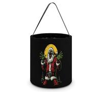 Santa Zombie Full Moon Halloween Candy Tote Tricking Or Treating Bag Pumpkin Easter Eggs Bucket Best Party Gifts