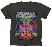 Santana - Mens Spiritual Soul T-Shirt, Large, Charcoal