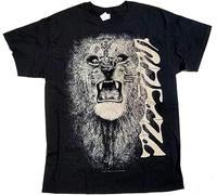 Santana Mens T Shirt - First Album Lion 100% US Import Carlos Santana Size Black