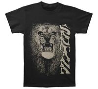 Santana - Mens White Lion T-Shirt in Black, Size: X-Large, Color Black