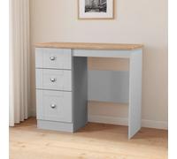 Welcome Furniture Ready Assembled Sussex Vanity In Grey Ash & Bardolino Oak, Grey