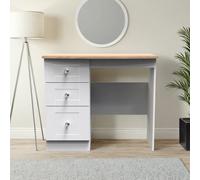 Welcome Furniture Ready Assembled Sussex Vanity In White Ash & Bardolino Oak, White