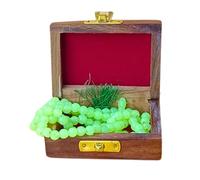 santarms Tasbeeh Islamic Chanting Prayer Counter tasbih for Muslim Ramadan Gift - 99 Beads with wooden box compo, s, Plastic, No Gemstone, Small, Brown