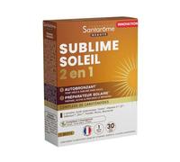 Santarome Bio - Sublime Soleil 2 in 1 - Self Tanning & Sun Preparer - Solar Supplement - Carotenoids & Plants - 30 capsules - France