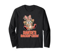 Santa's Backup Crew Christmas Bunny Lights Long Sleeve T-Shirt