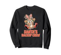 Santa's Backup Crew Christmas Bunny Lights Sweatshirt