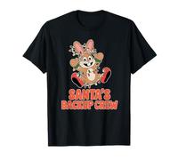 Santa's Backup Crew Christmas Bunny Lights T-Shirt