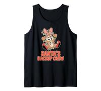 Santa's Backup Crew Christmas Bunny Lights Tank Top