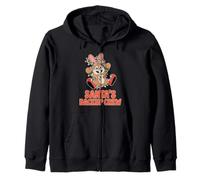 Santa's Backup Crew Christmas Bunny Lights Zip Hoodie