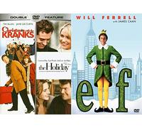 Santa's Bag Christmas 3-Movie Holiday Spirit DVD The Kranks + Elf Fun Triple Feature Bundle Modern Classics