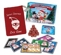 SANTA'S CHRISTMAS DICE GAME - Family, Kids' Christmas Party Game, Office Party Age 3+, Eve Box, Stocking Filler