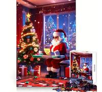 Santa's Christmas List 1000 Piece Jigsaw Puzzles for Adults Smart Reason Toy Quiet Fun Smooth Edge Festival Gift (38x52cm)