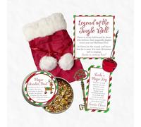 Santa's Essentials Magic Pack: Magic Santa Key, Sleigh Bell Ornament and Magic Reindeer Food - Build Your Christmas Eve Box Traditions with Our Christmas Eve Box Fillers! (Santa's Skeleton Key)