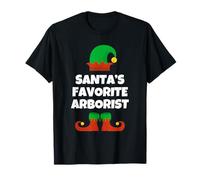 Santa's Favorite Arborist Christmas Gift Funny T-Shirt