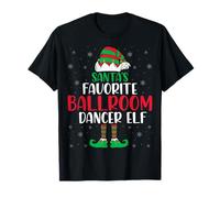 Santa's Favorite Ballroom Dancer Elf Funny Dance Christmas T-Shirt