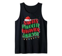 Santa's Favorite Behavior Analyst ABA Therapist Christmas Tank Top