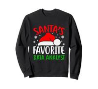 Santas Favorite Data Analyst Funny Christmas Xmas Santa Sweatshirt