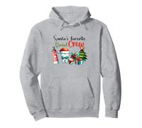 Santa's Favorite Dental Crew Christmas Themed Pullover Hoodie