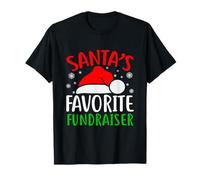 Santas Favorite Fundraiser Funny Christmas Xmas Santa T-Shirt