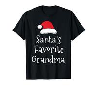 Santas Favorite Grandma - Christmas Funny Gift Xmas Pajama T-Shirt