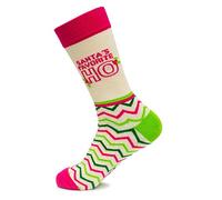 Santa's Favorite Ho, Fancy Colorful Cotton Comfy Novelty Funny Dress Socks Unisex, HOLIDAY Patterned Cool Design Gift, Women's 10-12.5, Men's 8.5-13, Unisex 41-46