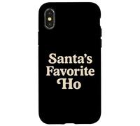 Santa's Favorite Ho Funny Christmas Quote Case for iPhone X/XS