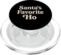 Santa's Favorite Ho Funny Christmas Quote PopSockets PopGrip for MagSafe