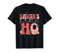 Santas Favorite Ho Retro Groovy Rude Offensive Christmas T-Shirt